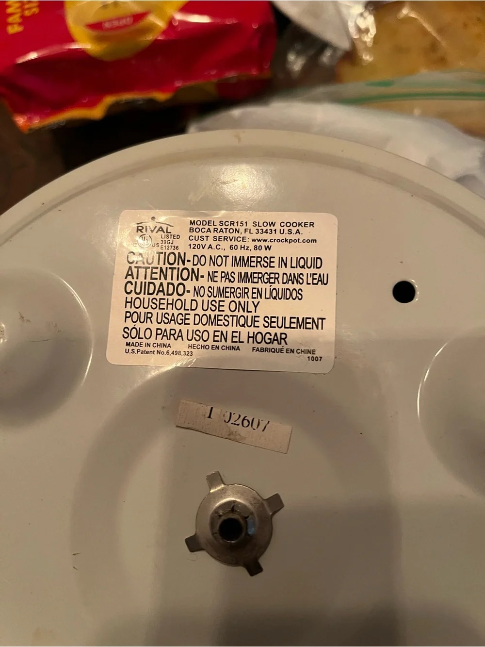 Rival Crock-Pot Compact Slow Cooker in White